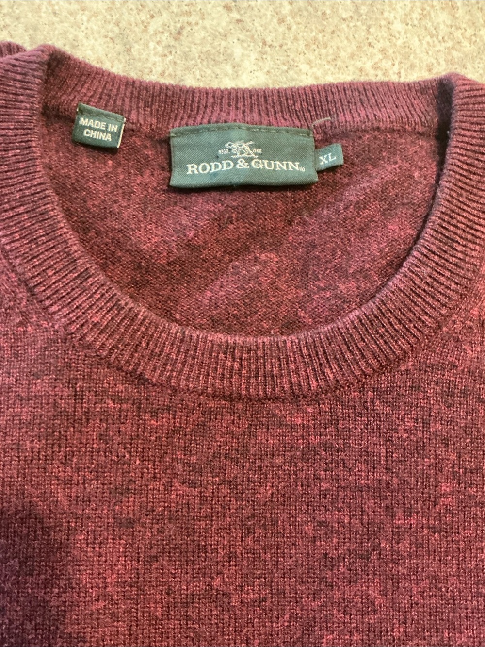 Rodd & Gunn Cashmere Merino Preppy Crewneck Mens Pullover Sweater Casual SZ XL - Picture 5 of 16